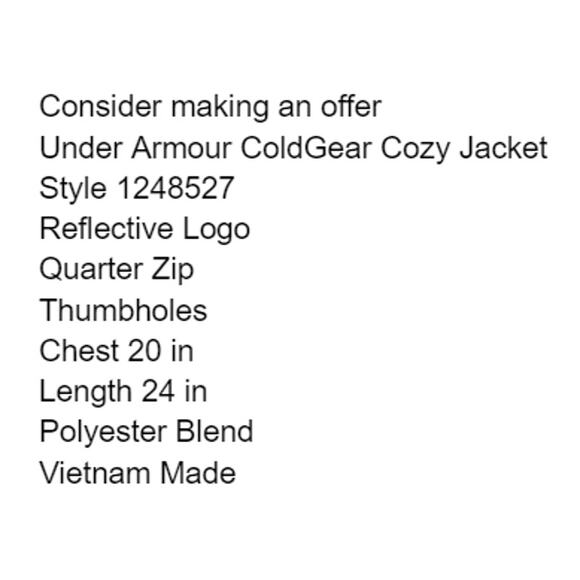 Under Armour Jacket Women Small ColdGear Cozy Cyber Blue Sporty Fitness Running - Picture 2 of 13